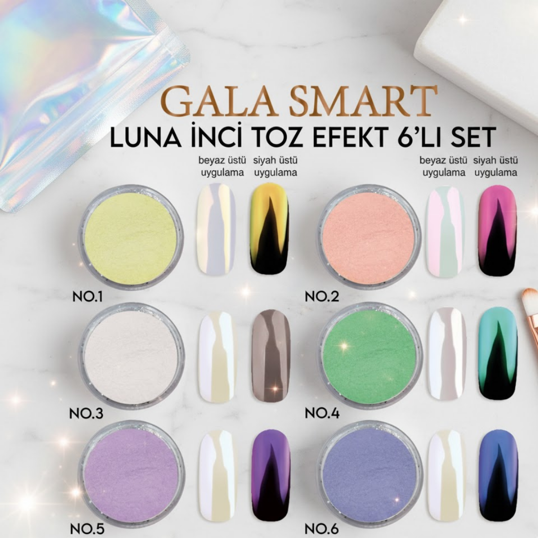 Gala Smart Luna 6'lı İnci Toz Seti