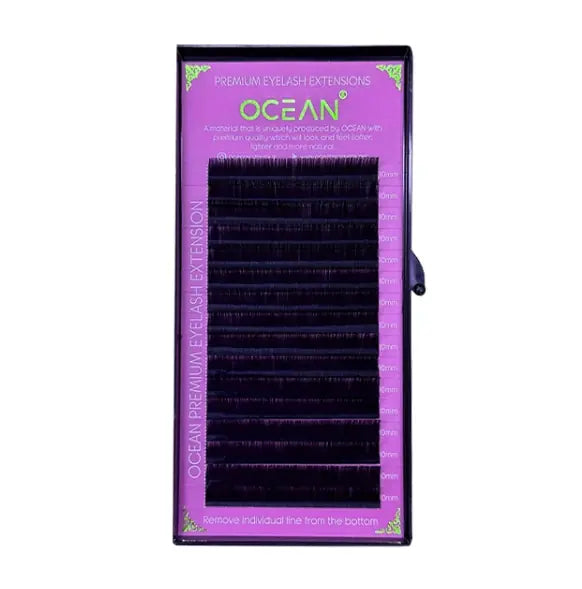 Ocean 0.05 C Kıvrım İpek Kirpik(Siyah) - 10mm