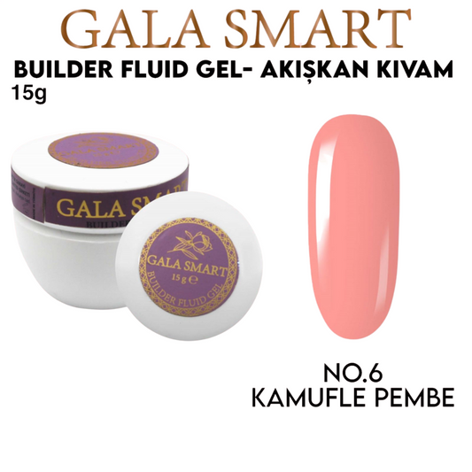 Gala Smart Builder Fluid Gel 15 g - No:06 Kamufle Pembe