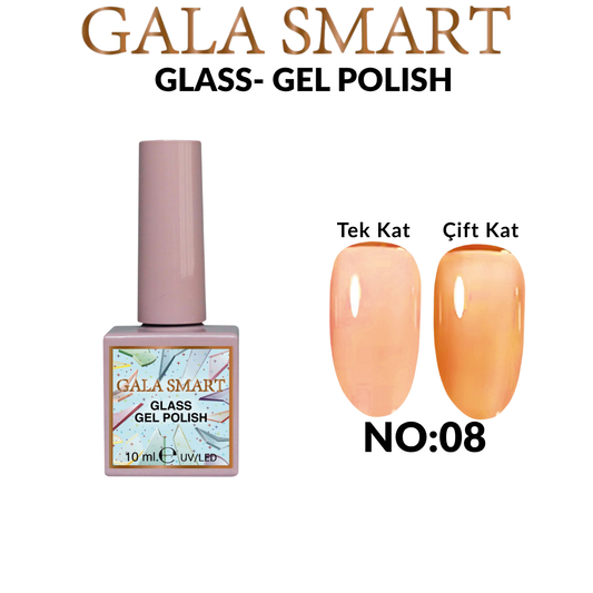 Gala Smart Glass 10 ml Kalıcı Oje - No:08