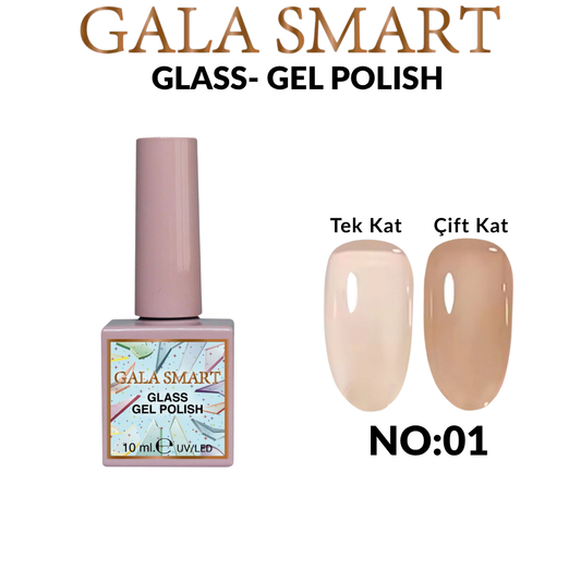 Gala Smart Glass 10 ml Kalıcı Oje - No:01