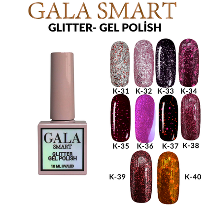 Gala Smart Glitter Simli Kalıcı Oje 10 ml - No:36