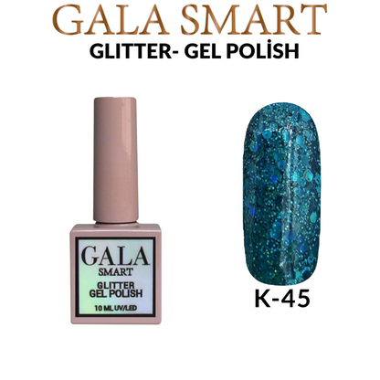 Gala Smart Glitter Simli Kalıcı Oje 10 ml - No:45