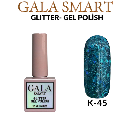 Gala Smart Glitter Simli Kalıcı Oje 10 ml - No:45