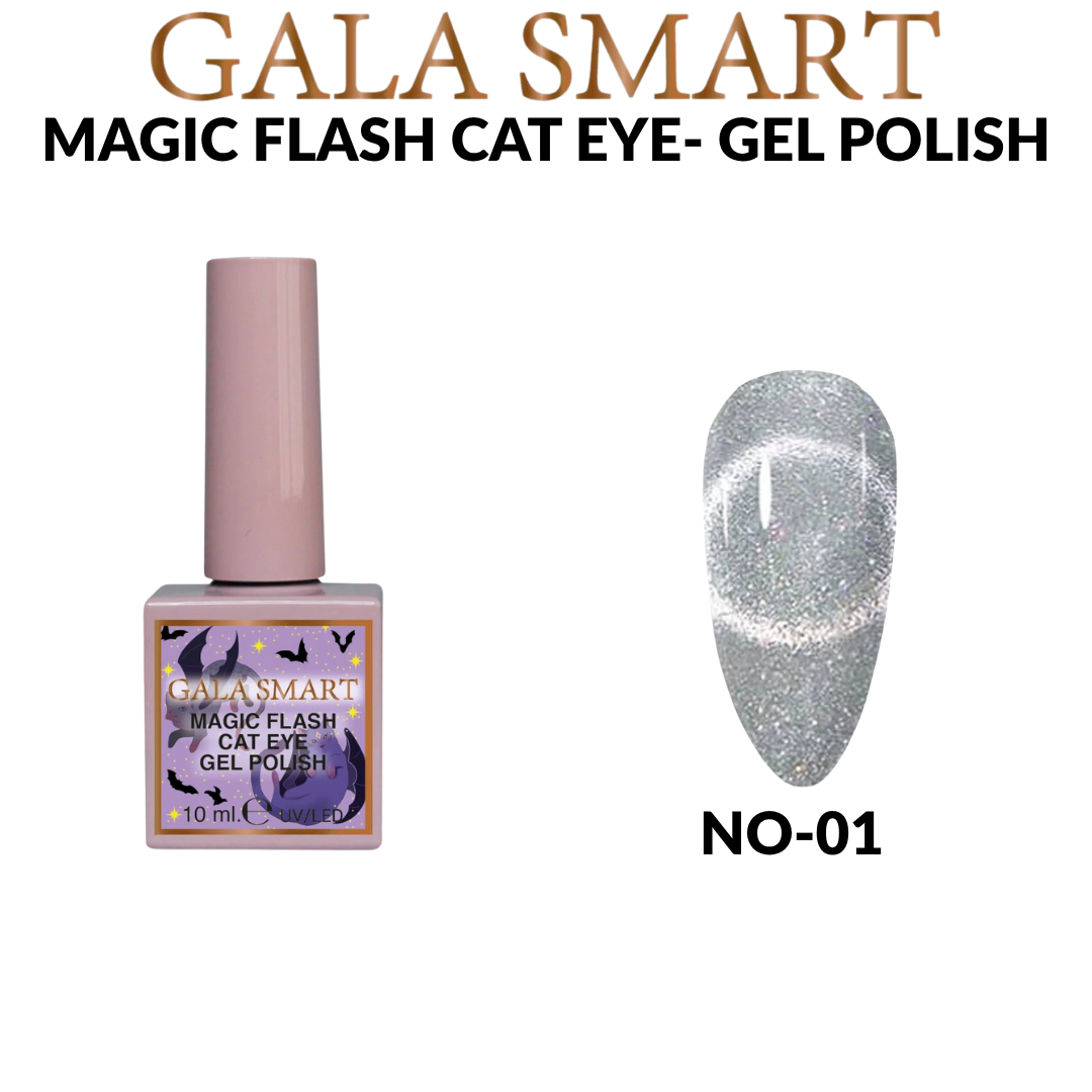Gala Smart Magic Flash 10 ml Kedi Gözü Oje - No:01