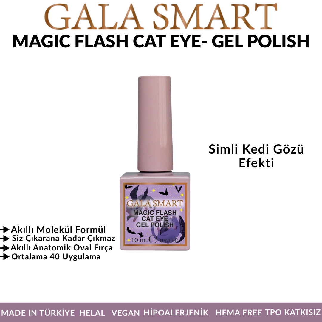 Gala Smart Magic Flash 10 ml Kedi Gözü Oje - No:02