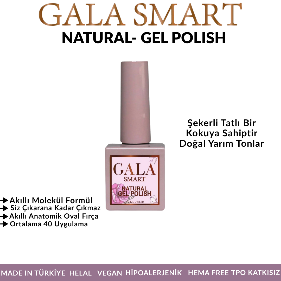 Gala Smart Natural 10 ml Kalıcı Oje - No:16