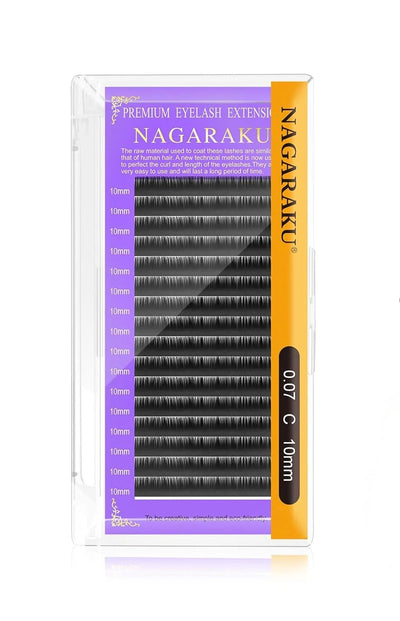 Nagaraku İpek Kirpik 0.07 C Kıvrım - 10mm