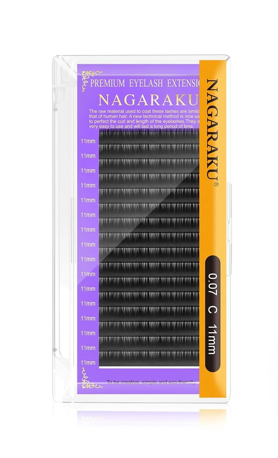 Nagaraku İpek Kirpik 0.07 C Kıvrım - 11mm