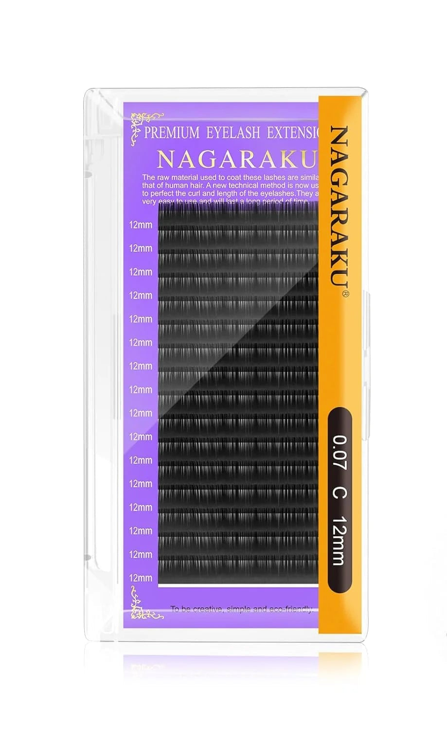 Nagaraku İpek Kirpik 0.07 C Kıvrım - 12mm