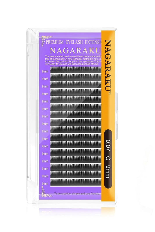 Nagaraku İpek Kirpik 0.07 C Kıvrım - 9mm