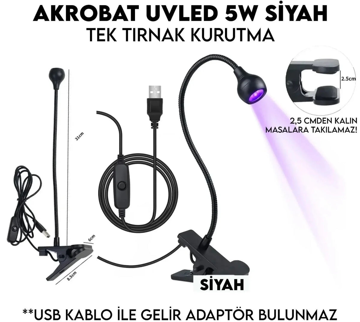 Ocean Akrobat Mini UV Kurutucu - 5w Mini UV