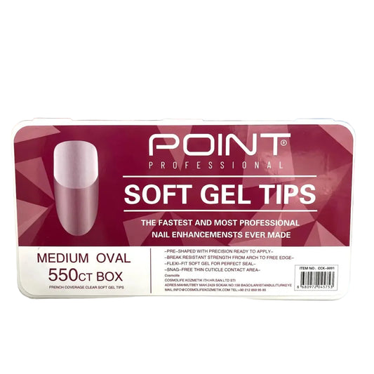 Point Soft Jel Tips - Medium Oval 550li