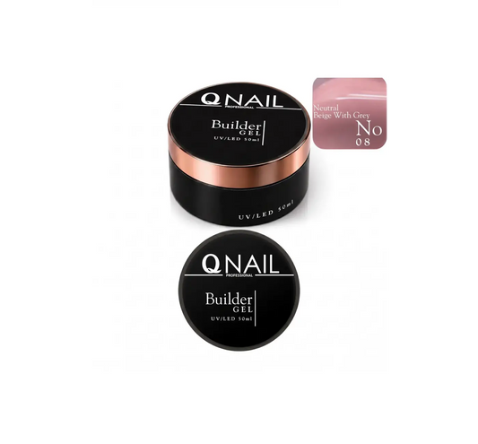 Qnail Professional Protez Tırnak Jeli Builder Gel 50 ml - No:08