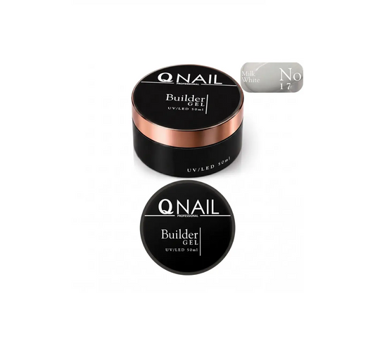 Qnail Professional Protez Tırnak Jeli Builder Gel 50 ml - No:17 Rakı Beyazı