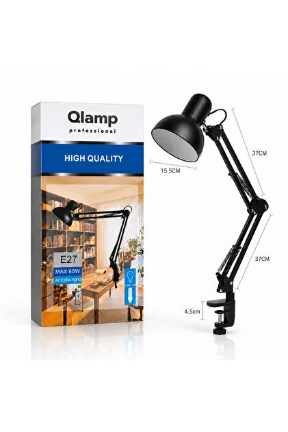 Qlamp Akrobat Masa Lambası - Siyah