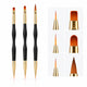 Qnail Professional Jel ve Nail Art Fırça Seti - 3lü Çift Taraflı Set