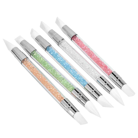 Qnail Professional Silikon Şekillendirme Kalemi Heykel Kalem - 5li Çift Taraflı