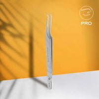 STALEKS EXPERT Profesyonel İpek Kirpik Tutma Cımbızı - 41 TYPE 8  Mini L Şeklinde