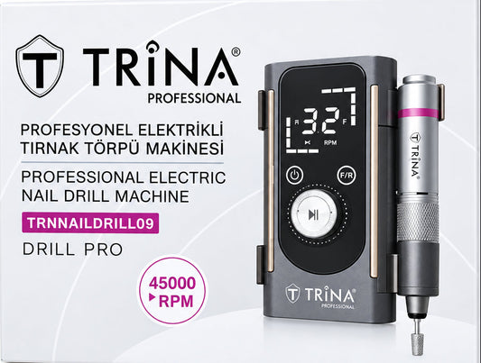 Trina Tırnak Törpü Makinesi Freze Cihazı - Drill09 Şarjlı 50W 45000 RPM